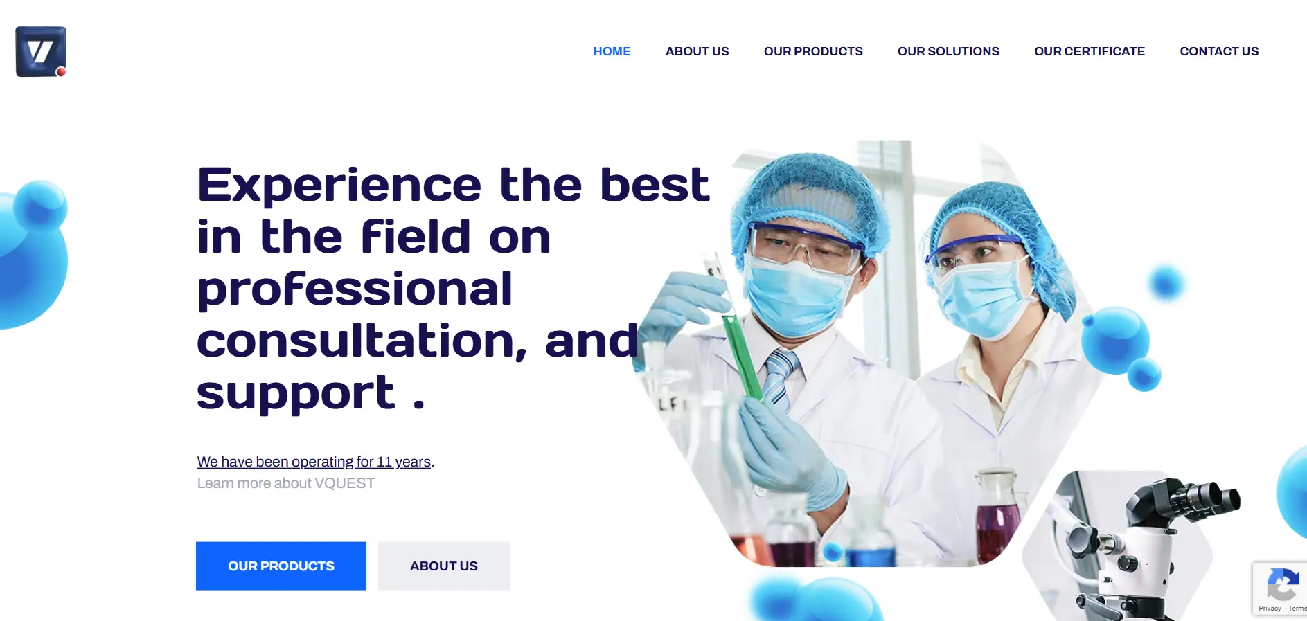 VQuest Sdn Bhd Website Design