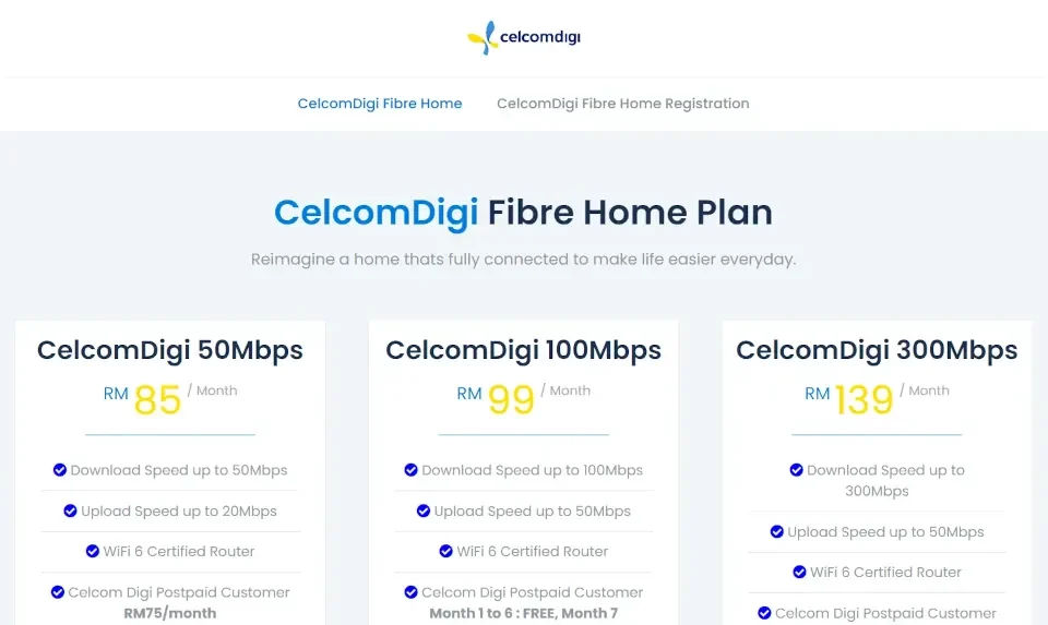 Agent of CelcomDigi Fibre Landing Page | Expert Design by GC Tech