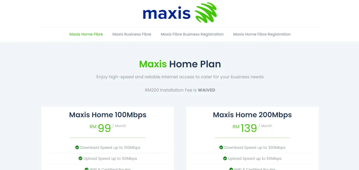Agent of Maxis – Website Landing Page Creation