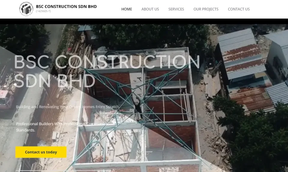 Website Design for BSC Construction Fast Hosting by GC Hosting-2